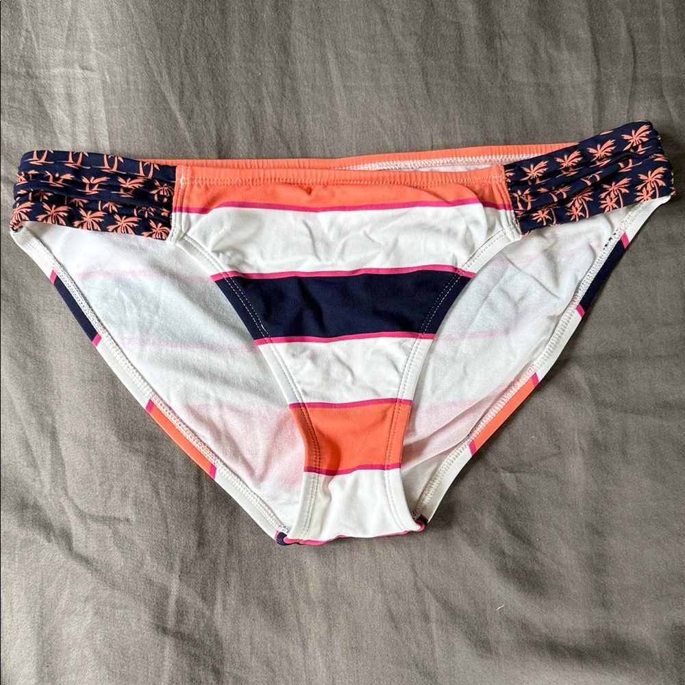 Tommy Bahama Orange and Navy Bikini Bottom
